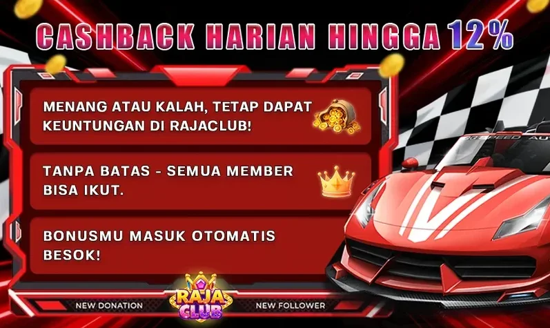 CASHBACK HARIAN HINGGA 12%